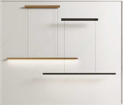 现代极简吊灯3D模型下载